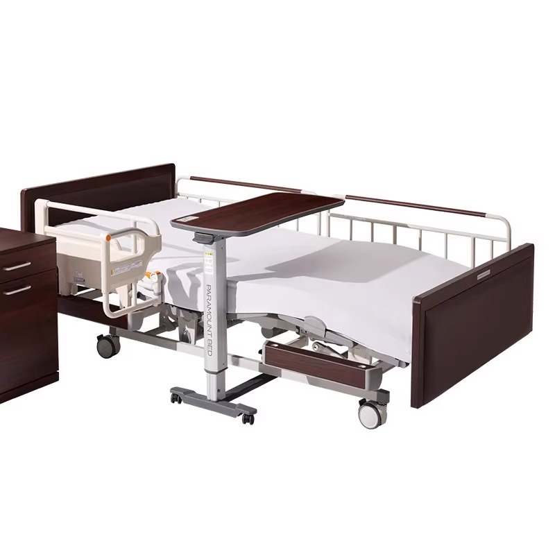 日本八乐梦 CQ-X电动护理床3马达摩登木框款 家用老人多功能床高清大图