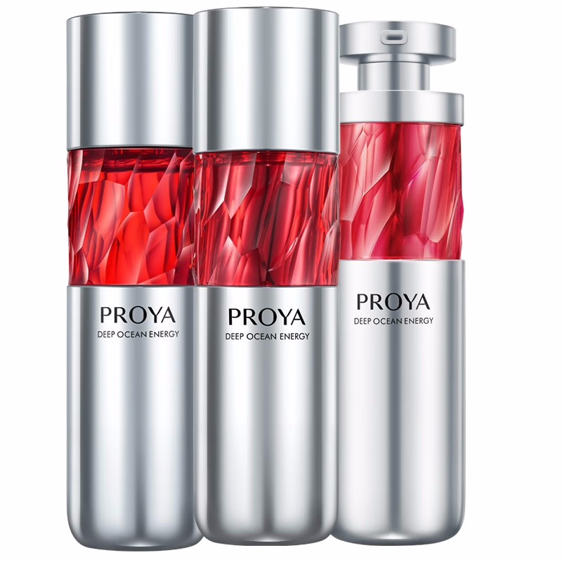 (PROYA)珀莱雅套装组合 红宝石水乳精华三件套 水120ml+乳120ml+精华30ml 保湿补水 新老款随机发高清大图