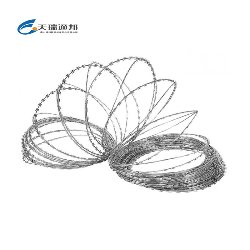 天瑞通邦 刀片刺绳刺网滚笼刀片安全防护网防盗网防爬网 双螺旋50圈经 米 双螺旋50圈经