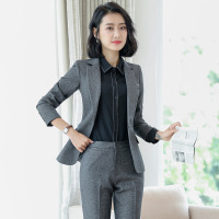 Mr female/女先生女士套装 职业装套装女装2022新款时尚商务装白领工作服气质OL长袖西服面试正装制服工装