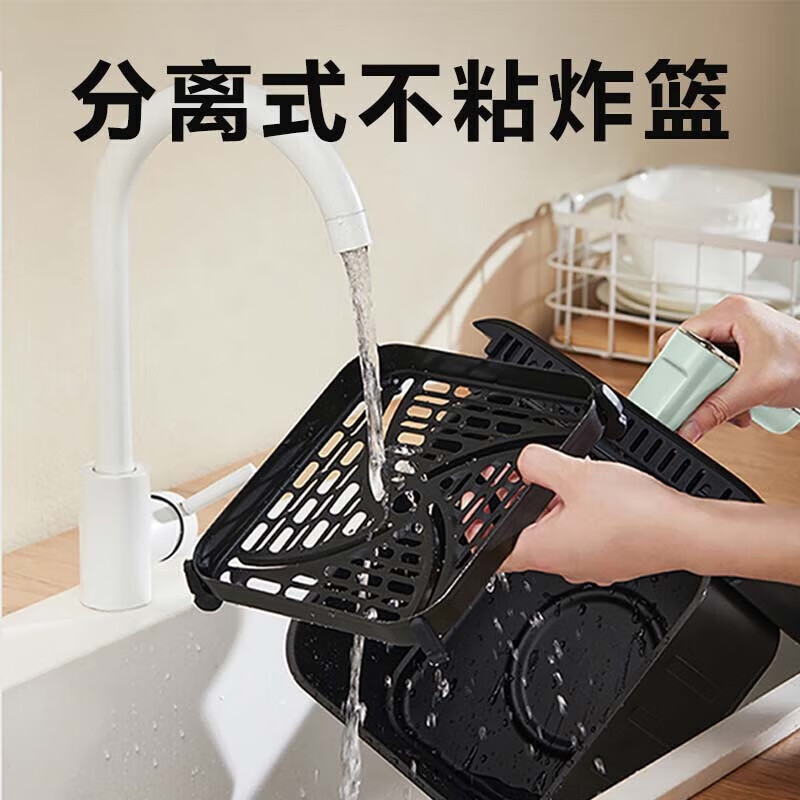 苏泊尔(SUPOR) 空气炸锅 可视窗口不用翻面家用多功能5升大容量可拆洗电炸锅免翻面远红外蒸汽嫩炸 KJ50D63高清大图