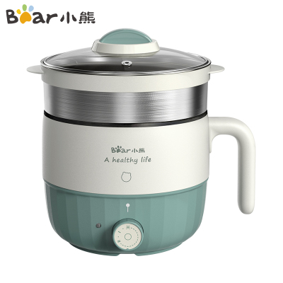 小熊 (Bear) 电热锅 双层电火锅蒸煮一体煮面煲汤早餐神器学生宿舍寝室小功率电煮锅苏宁官方自营 DRG-E12R3