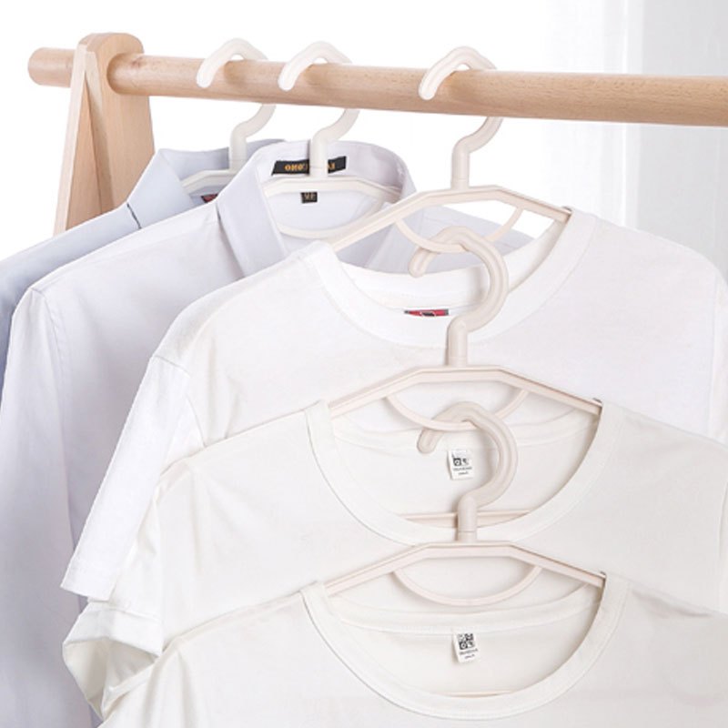 家用塑料晾衣橱衣架衣撑挂钩衣服架挂衣架子衣挂生活日用洗晒用品北欧风简约衣架