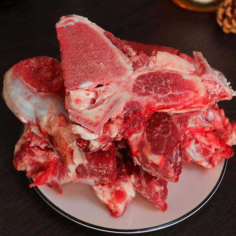 赛卡伊牛脊骨多肉牛脖骨进口牛骨头带骨2斤牛骨生鲜牛肉10斤装大分量