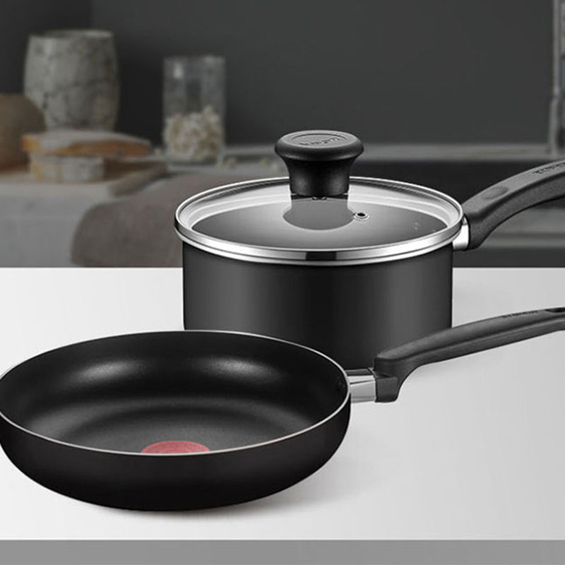 苏泊尔锅具套装煎锅奶锅两件套高强度复合锅底不粘锅TP2112E高清大图