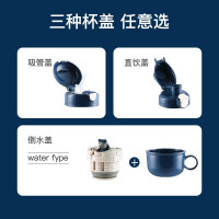 (免费刻字)涂鸦恐龙韩国杯具熊BEDDYBEAR正品儿童保温杯316不锈钢带吸管三用水壶男女学生杯子580ml保温用品