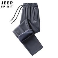 JEEPspirit运动裤男长裤针织冬季束脚休闲卫裤子男士加绒加厚6313