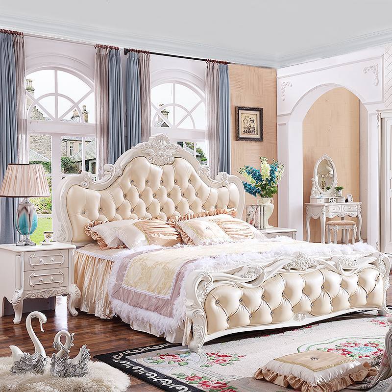 欧式床双人床主卧简欧公主床婚床现代实木床太子床18米家具