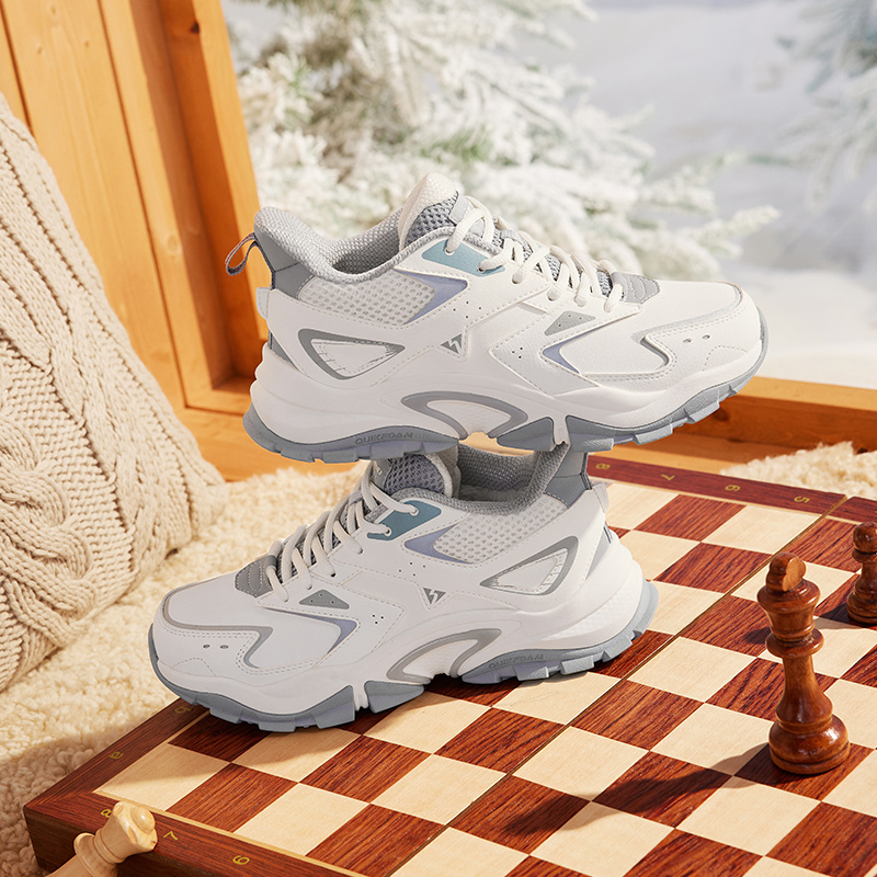 361°加绒运动鞋秋冬季女鞋大棉鞋厚底防滑休闲鞋女士保暖老爹鞋子高清大图