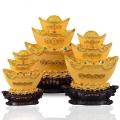 财富节节高摆件大号元宝家居风水装饰品可投币存钱罐礼品_450_841
