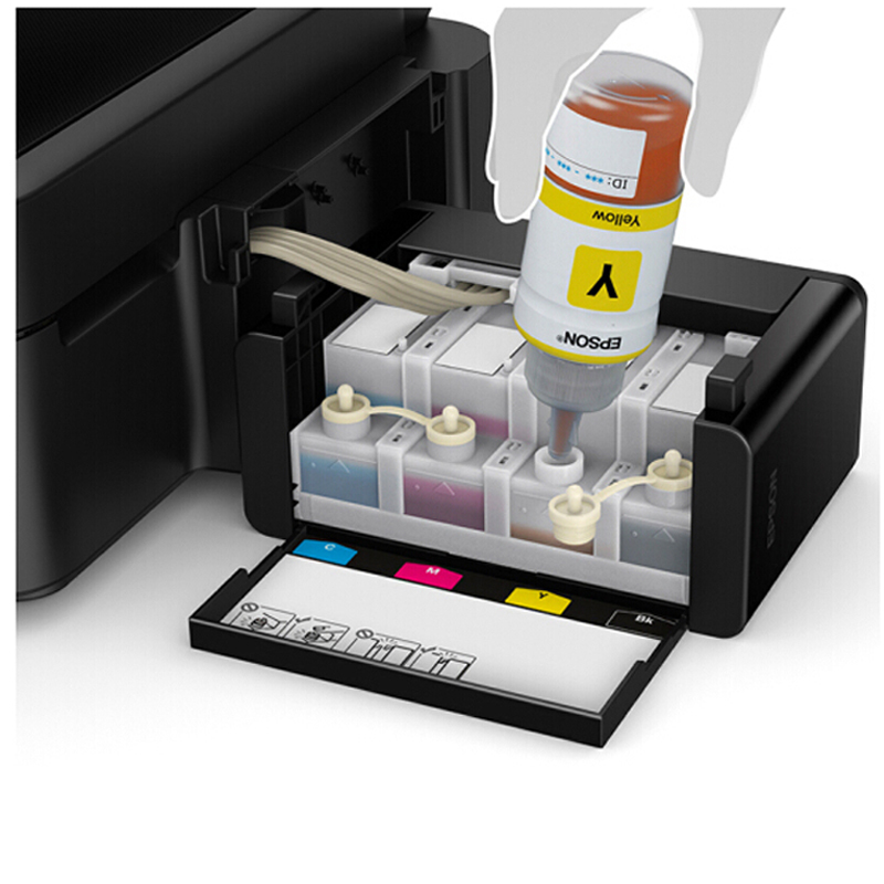 爱普生epsonl380彩色照片打印机墨仓式喷墨多功能一体机连供家用
