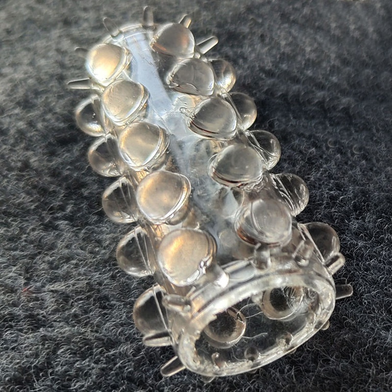 男用多刺颗粒延时锁精环阴茎龟头狼牙套包皮环夫妻高潮情趣羊眼圈