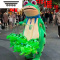 拓斯帝诺青蛙气球摆摊批发充气玩偶玩具小青蛙服装人偶网红卖仔崽发光汽球 立体青蛙100个[送弹力绳+打气筒]