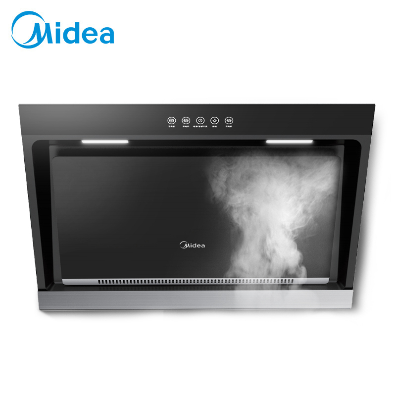 美的(Midea)抽油烟机TJ9015S 油烟机侧吸式大吸力家用触控式17立方 免水洗特价抽油烟机吸油烟机单烟机侧吸