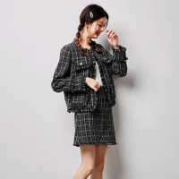 唐狮秋季女半身裙时尚洋气网红小香风女(只是半身裙链接不包含外套)