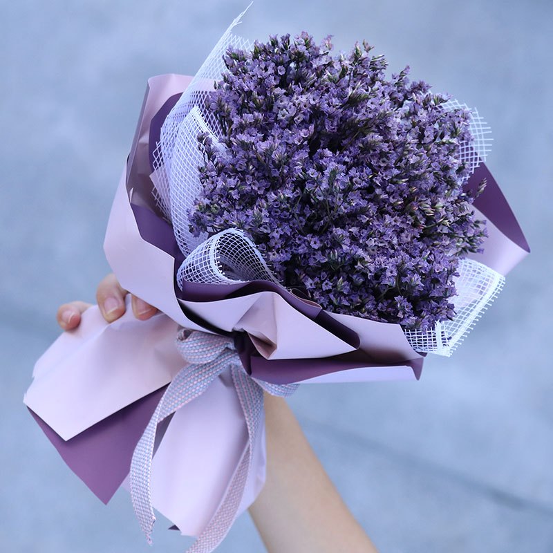 花束包装图片(百合向日葵花束包装图片)