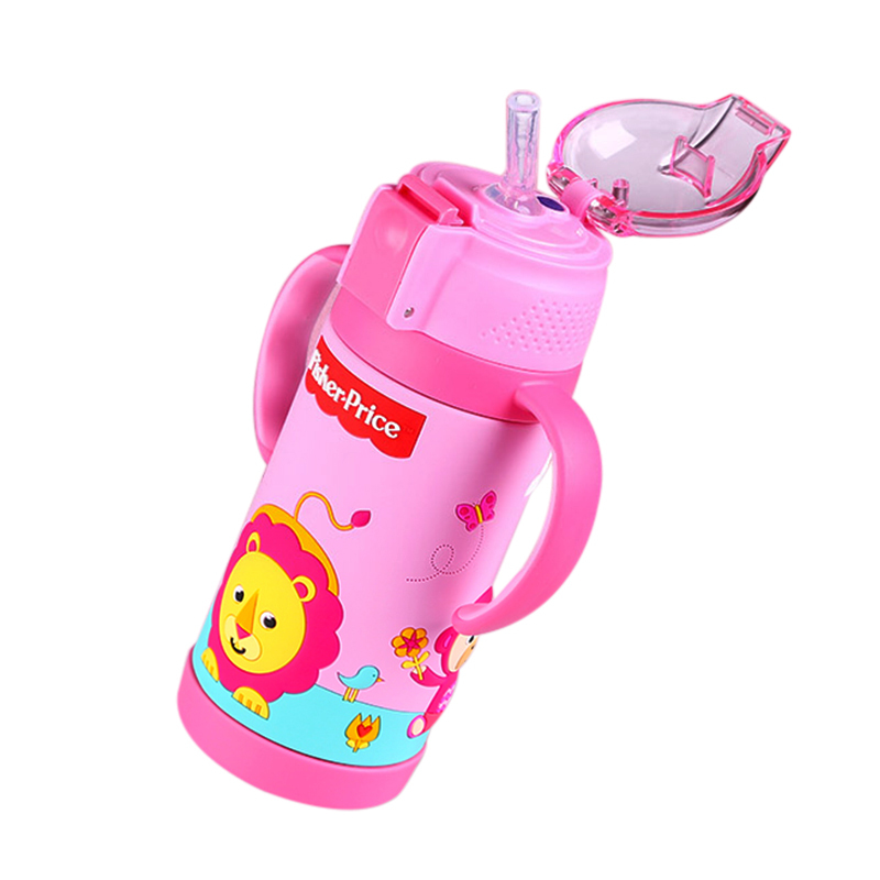 费雪牌(FISHER-PRICE) 母婴幼儿童抽真空保温杯套装 FP-8042A 粉色 适用年龄:12个月以上