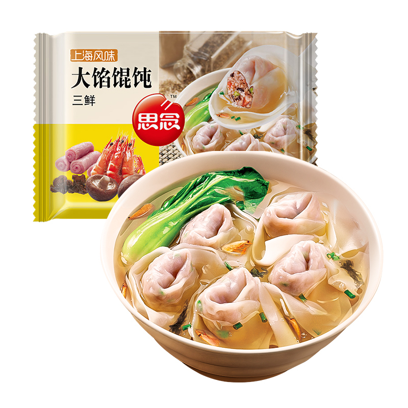 思念大馅三鲜馄饨500g