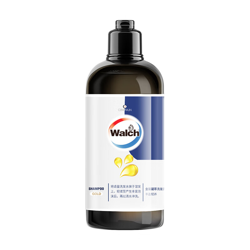 威露士(Walch)丰盈精油凝萃金装洗发水300ml氨基酸温和配方深层滋润保护头皮健康