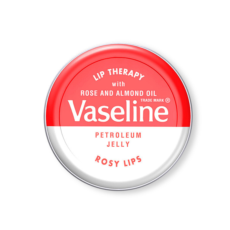 VASELINE 凡士林 修护唇膏(玫瑰)(红) 滋润修护 20g 英国原装进口 所有人群通用 保湿 微微红色系 润唇膏