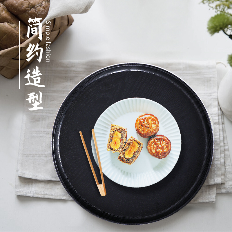 唐宗筷 C6003 30cm茶盘 黑色 （单位：个）