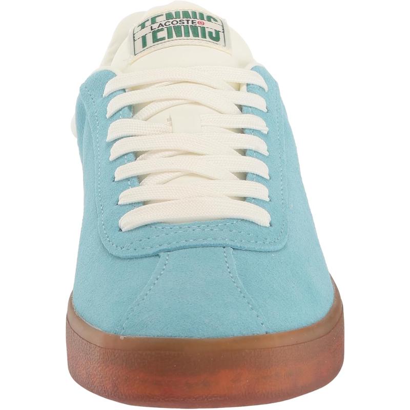 Lacoste女鞋新款百搭休闲板鞋舒适运动潮流拼色真皮小白鞋高清大图