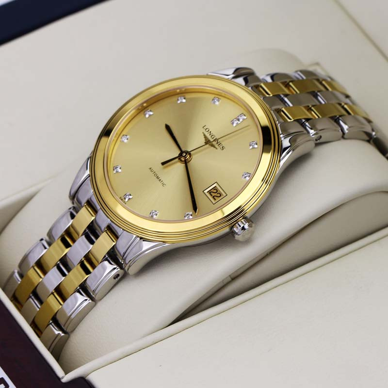 LONGINES浪琴 军旗系列 钢带机械男表L4.774.3.37.7