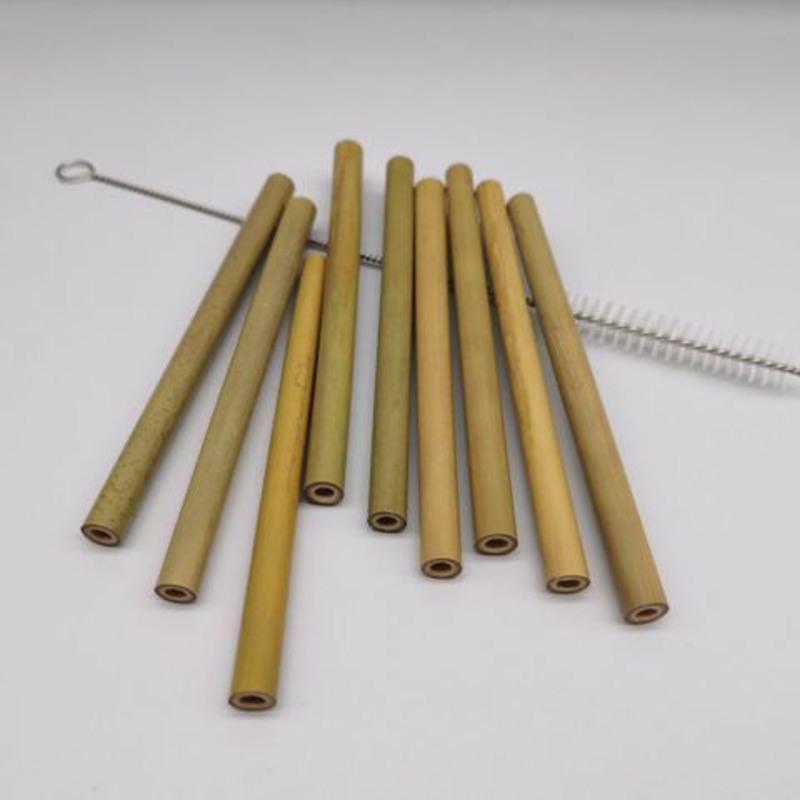 9管送一刷烟式竹管竹吸管竹质制品空心管子青竹黄竹木吸