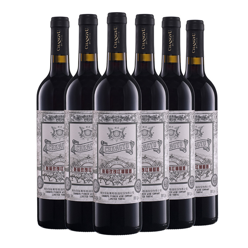 张裕玫瑰红甜葡萄酒750ml*6 张裕红酒 甜型 整箱6瓶装 张裕官方旗舰店