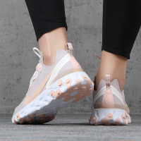 NIKE/耐克 女鞋 2020新款REACT ELEMENT 55高桥盾缓震运动防滑跑步鞋 BQ2728-012