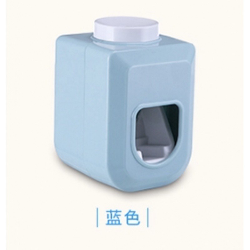 创意挤牙膏器套装免打孔壁挂情侣牙膏牙刷置物架卡通懒人挤压 三维工匠 粉色牙膏器