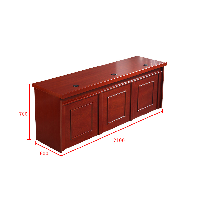 慧采云 办公家具发言台演讲桌培训会议台油漆实木贴皮条形培训桌高清大图