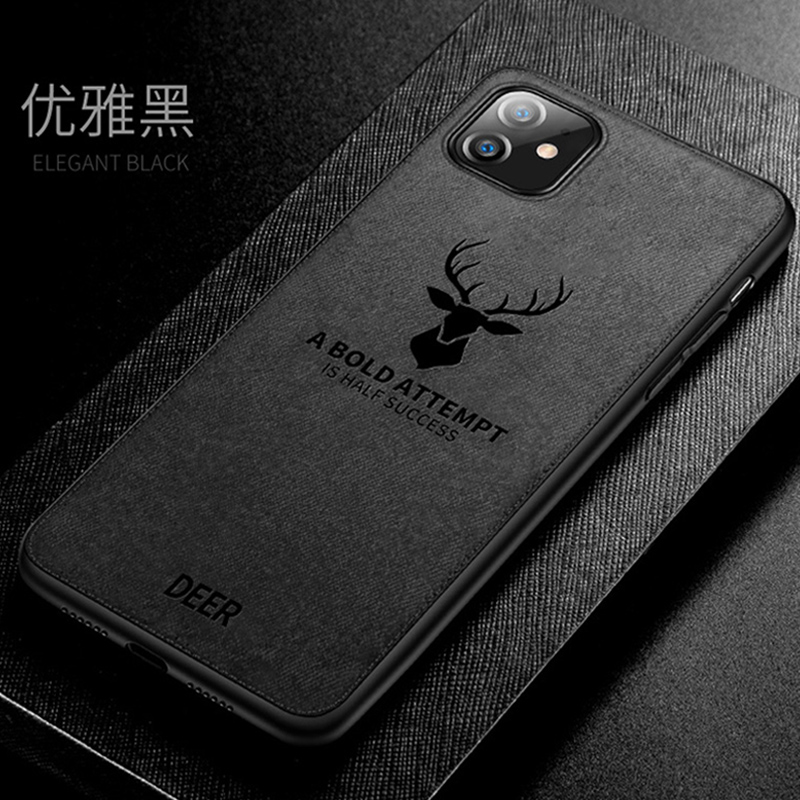 可波 苹果11/12mini手机壳iPhone12promax套硅胶全包XR防摔Xsmax/7/8plus布纹防手汗男女高清大图