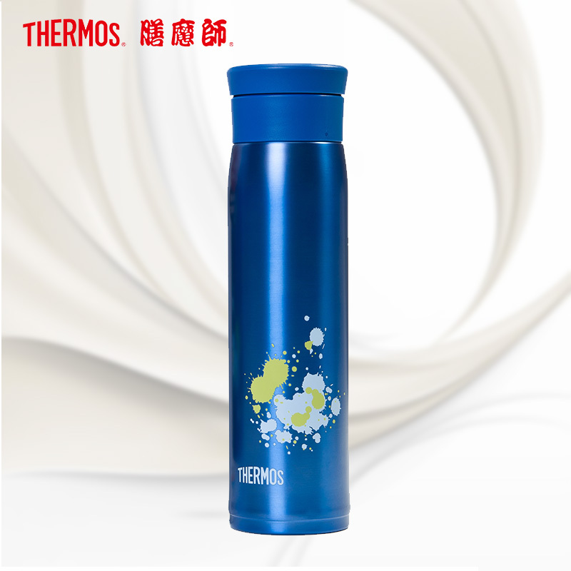 膳魔师保温杯(年轻时尚 动感造型)JMZ-600 BL 600ML 动感造型 304不锈钢长效保温THERMOS