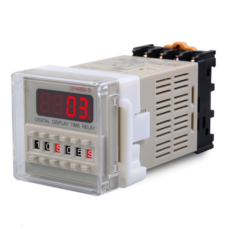 dh48s-s数显时间继电器时控开关数字式全自动循环12v24v220v380v