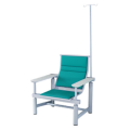 戴劲 输液椅医院诊所点滴吊针排椅大厅加固加厚候诊椅 单人白板扶手绿