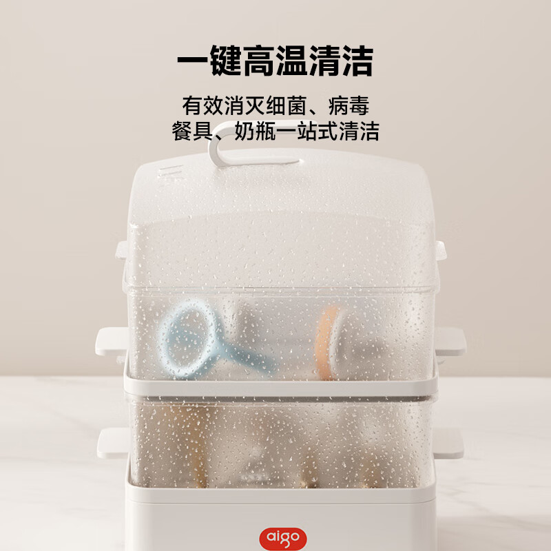 爱国者 电蒸锅炖蒸一体家用多功能18L电蒸锅 ADZG-80W01(18L)高清大图