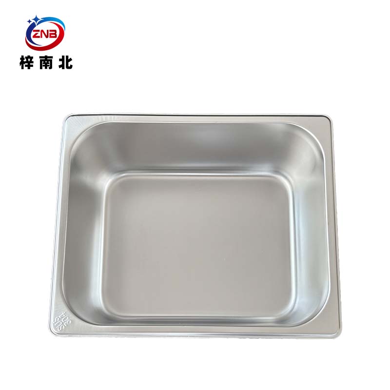 梓南北 304不锈钢1/2份数盆含盖 33*26.5*10cm 套高清大图