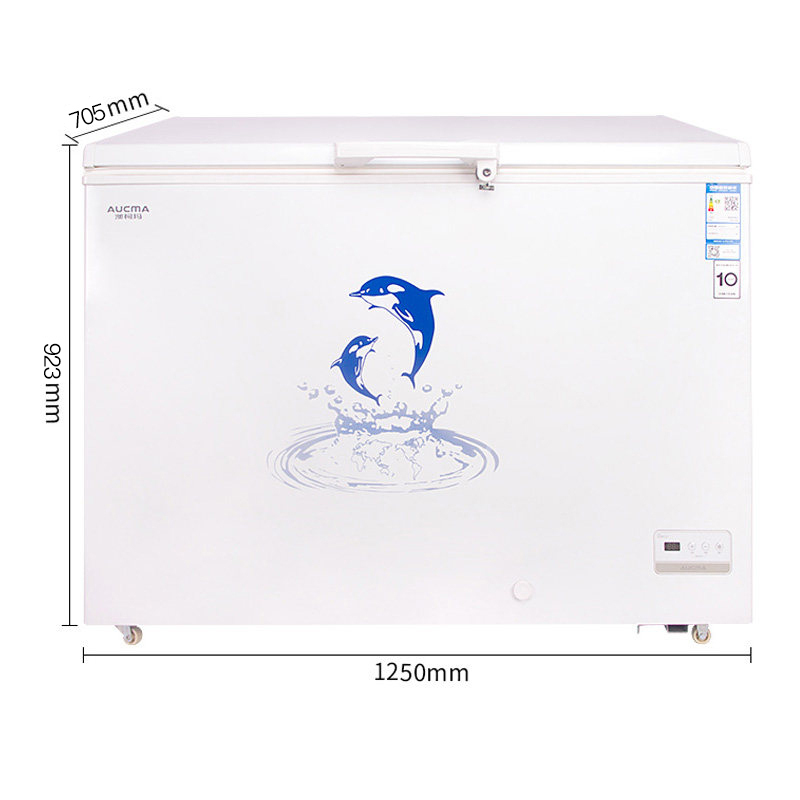 澳柯玛(AUCMA)396升家用商用冰柜大容量低温卧式冷冻冷柜 冷藏冷冻转换BC/BD-396ND