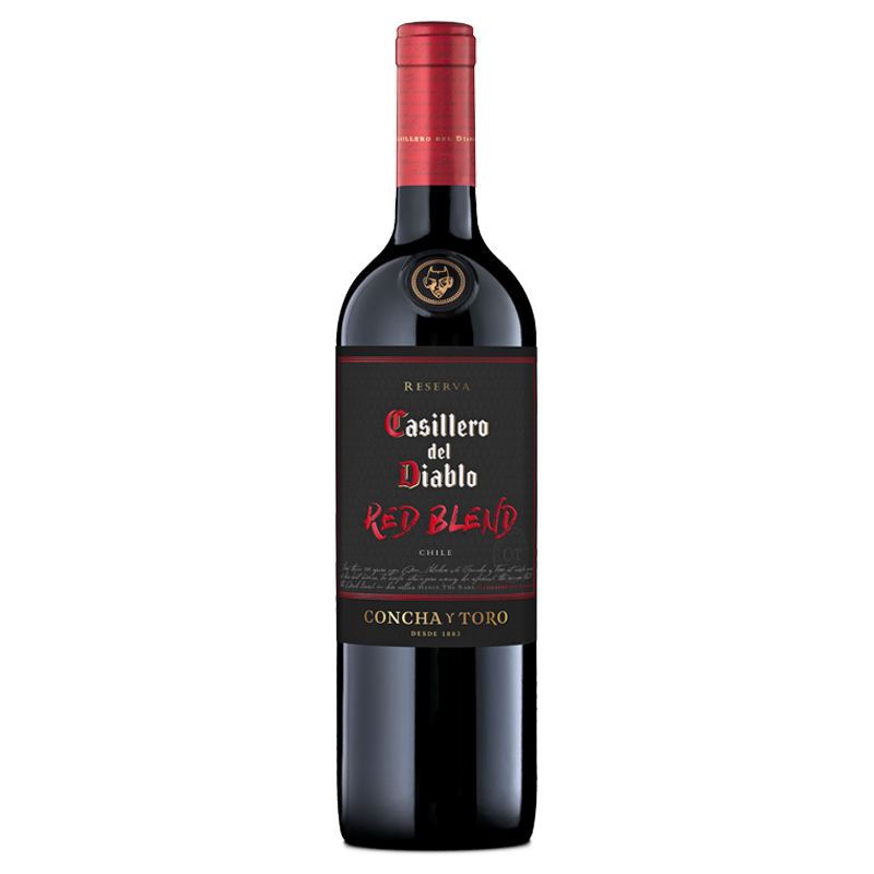 智利原瓶进口干红 Casillero del Diable 干露红魔鬼黑金珍藏干红葡萄酒750ml 单瓶高清大图