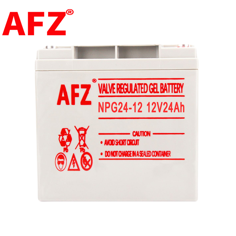 AFZ铅酸太阳能蓄电池12V24AH电瓶直流屏照明音响UPS电源NPG24-12高清大图