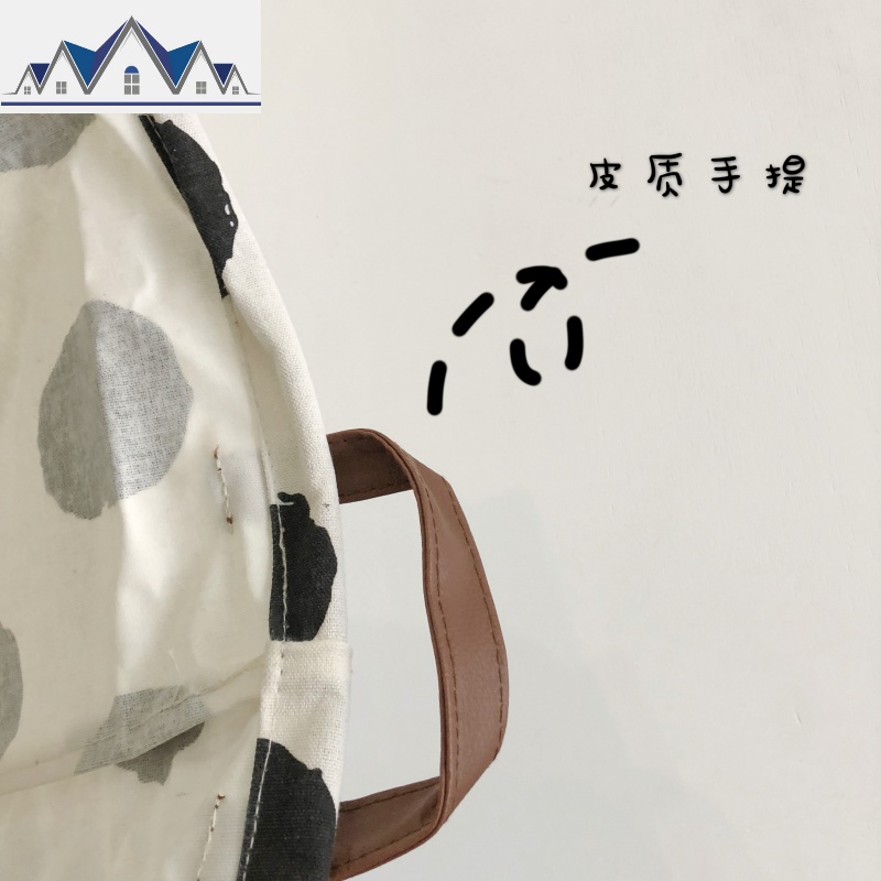 韩风chic简约牛奶波点北欧布艺棉麻收纳桶洗衣脏衣篓可折叠杂物篮 三维工匠收纳篮高清大图