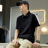 男士polo衫短袖男polo衫t恤男士撞色肩部拼块polo衫_62456 统一颜色 XL