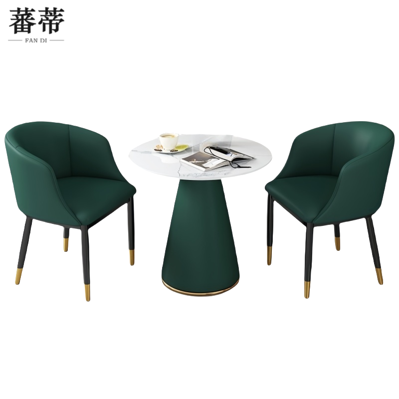 蕃蒂休闲桌80CM单桌二椅套高清大图