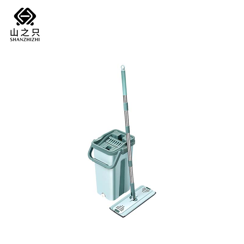 山之只 刮刮乐平板拖套装 1桶+1套拖把 套高清大图