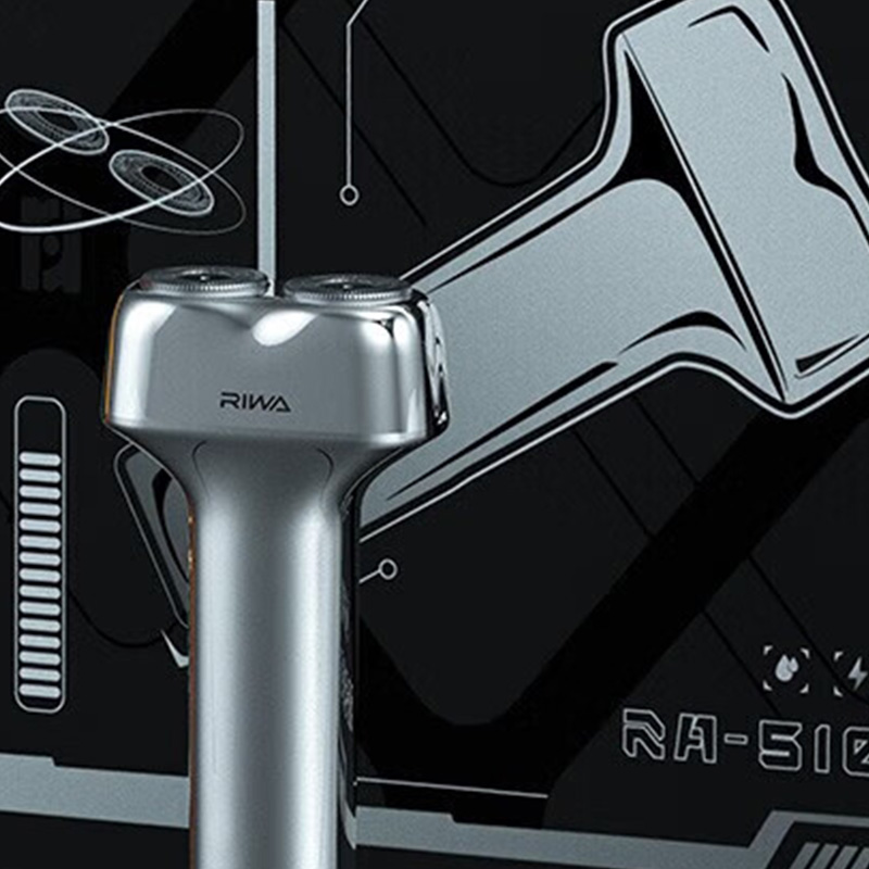 雷瓦电动剃须刀小锤子全身水洗快速充电方便携带握感舒适RA-5100高清大图