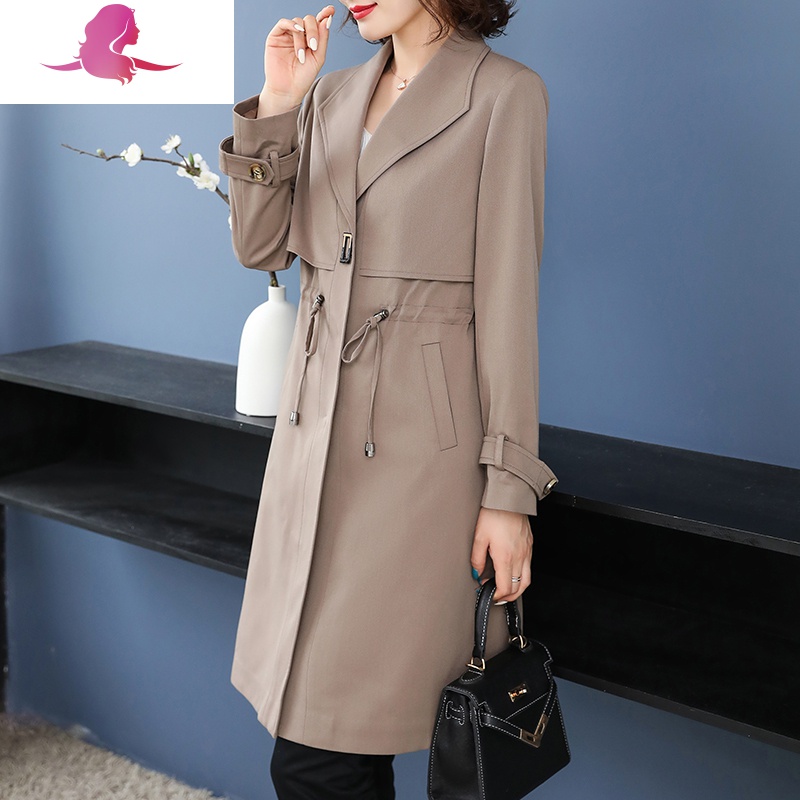 艳如飞妈妈春装外套中长款中老年女装春秋洋气上衣40岁50中年女薄款