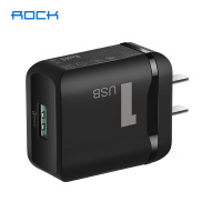 洛克(ROCK)T12单口QC3.0旅行充电器 usb充电头 兼容苹果/安卓/ios手机 黑色