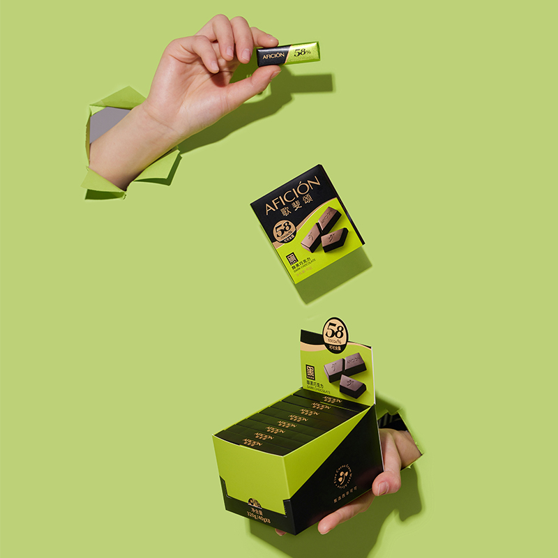 歌斐颂 58%黑巧克力320g品鉴解馋饱腹 健身办公室下午茶 休闲零食高清大图