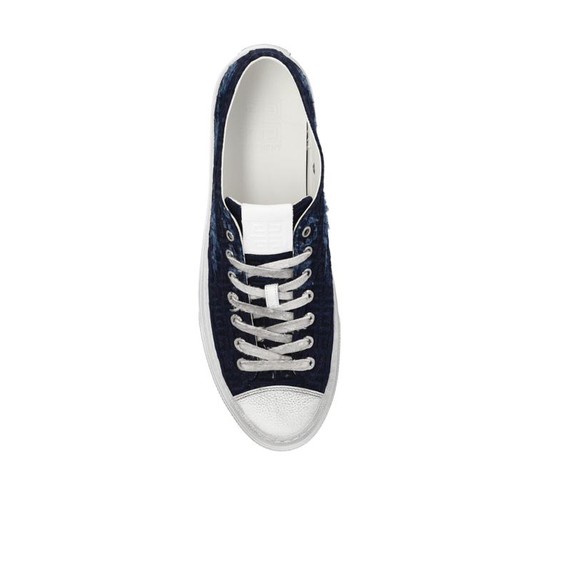 纪梵希(GIVENCHY)男士系带运动鞋时尚字母装饰仿旧跑鞋户外休闲训高清大图